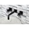 Kingston Brass KS6120DX Two-Handle Wall Mount Bathroom Faucet, Matte Black KS6120DX - alternate 4